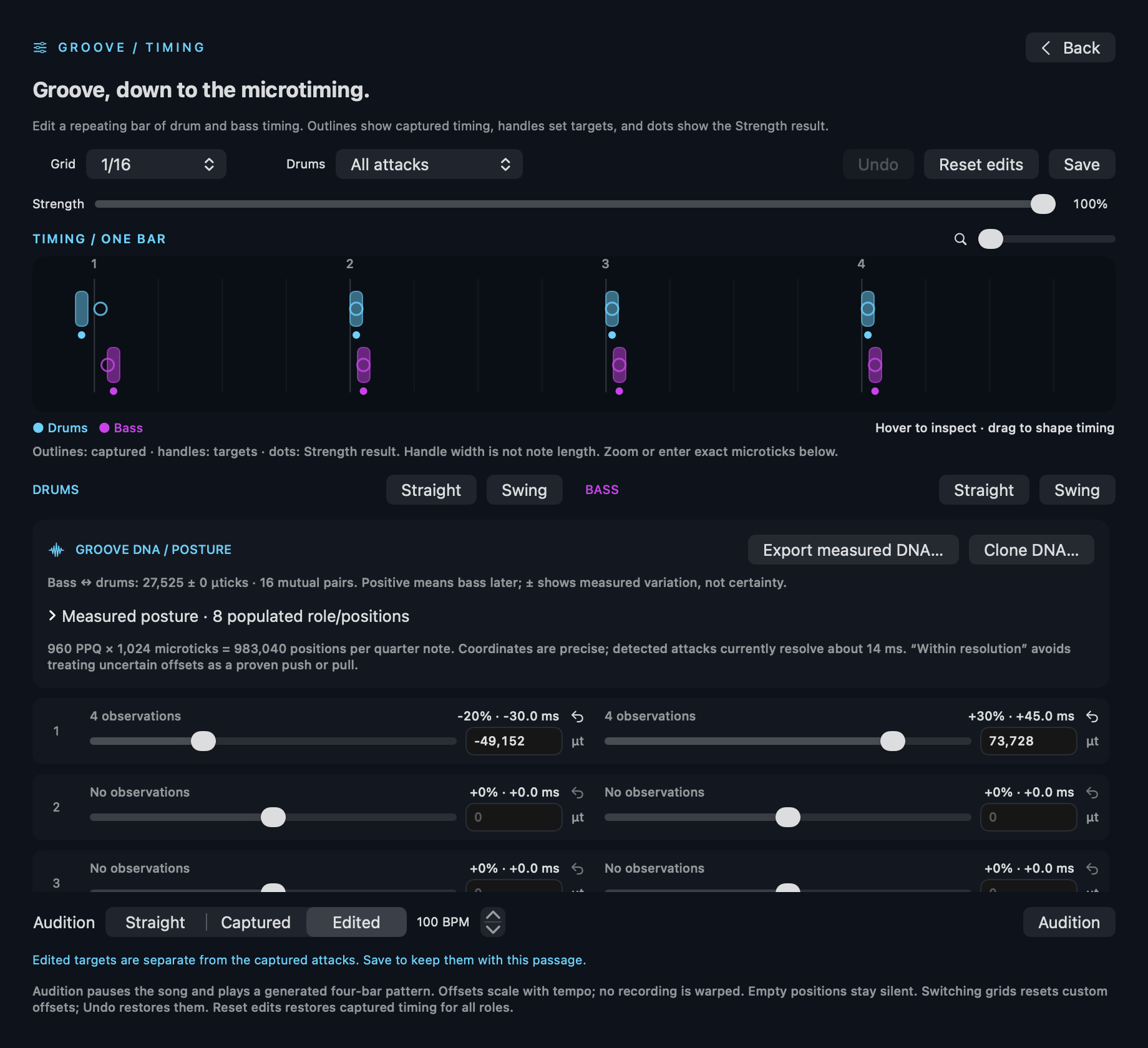 Actual AA Music Groove and Timing interface, archived version 0.32.0
